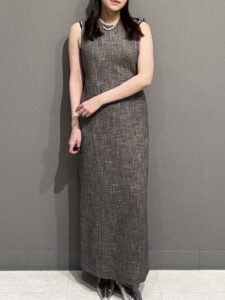 CLANE BACK SHEER MAXI ONEPIECE